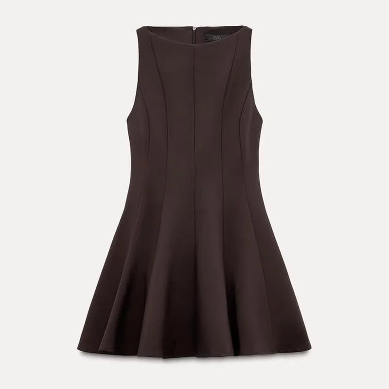 VESTIDO MINI KARLA CAFE