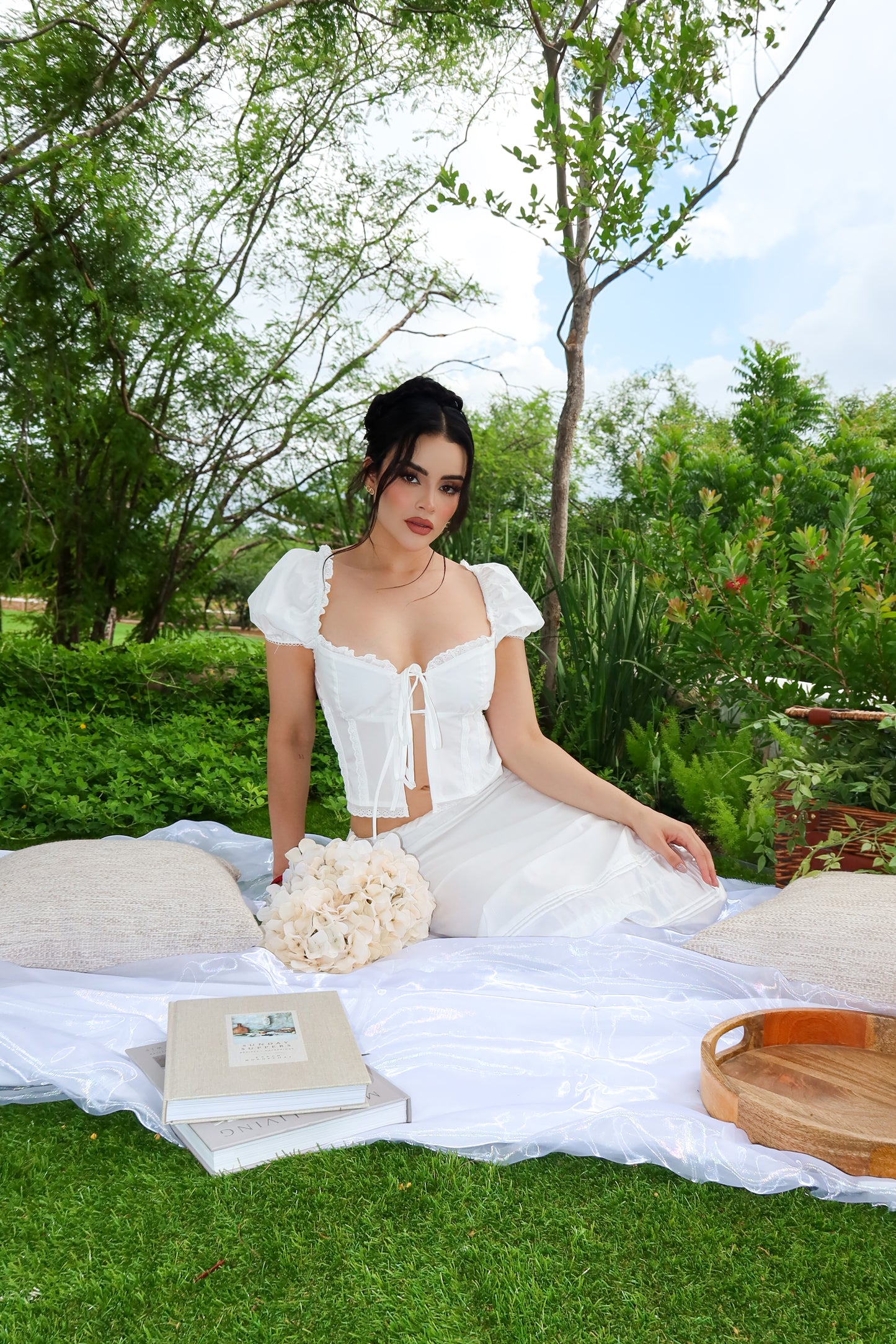CONJUNTO SECRET GARDEN WHITE