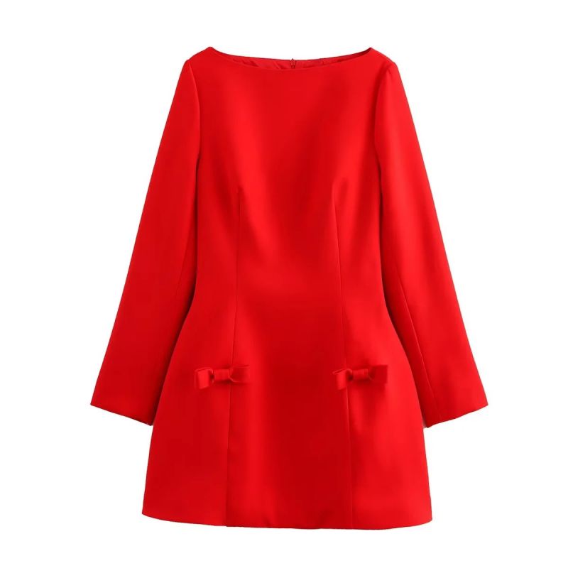 ITALY DRESS ROJO MOÑOS