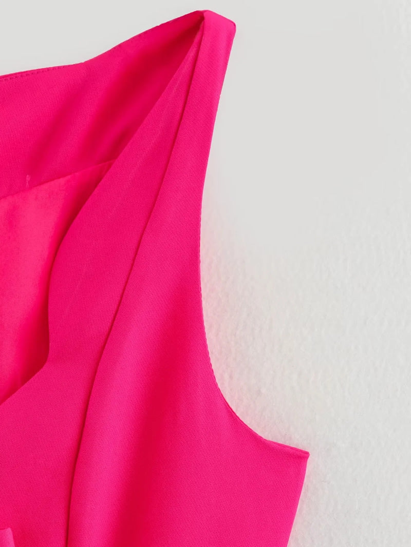 VESTIDO MIDI BARBIE MOÑOS