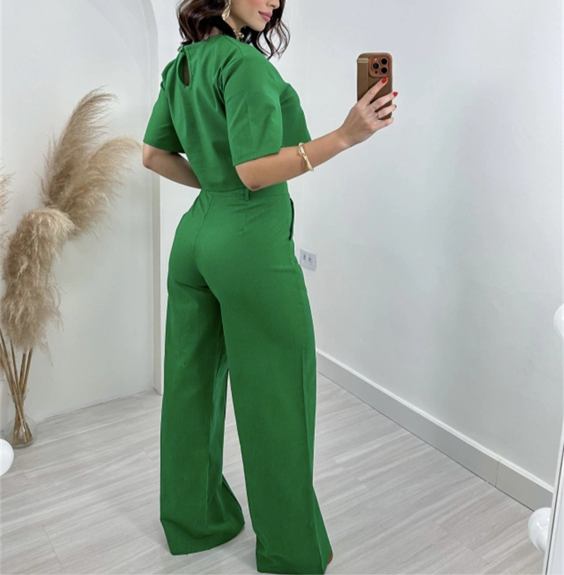 CONJUNTO VERDE BLUSA CORTA