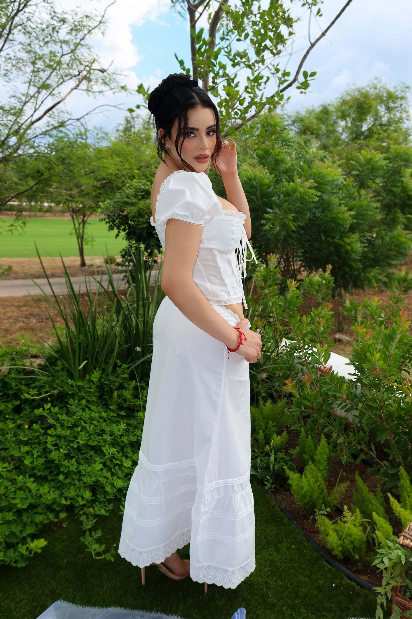 CONJUNTO SECRET GARDEN WHITE