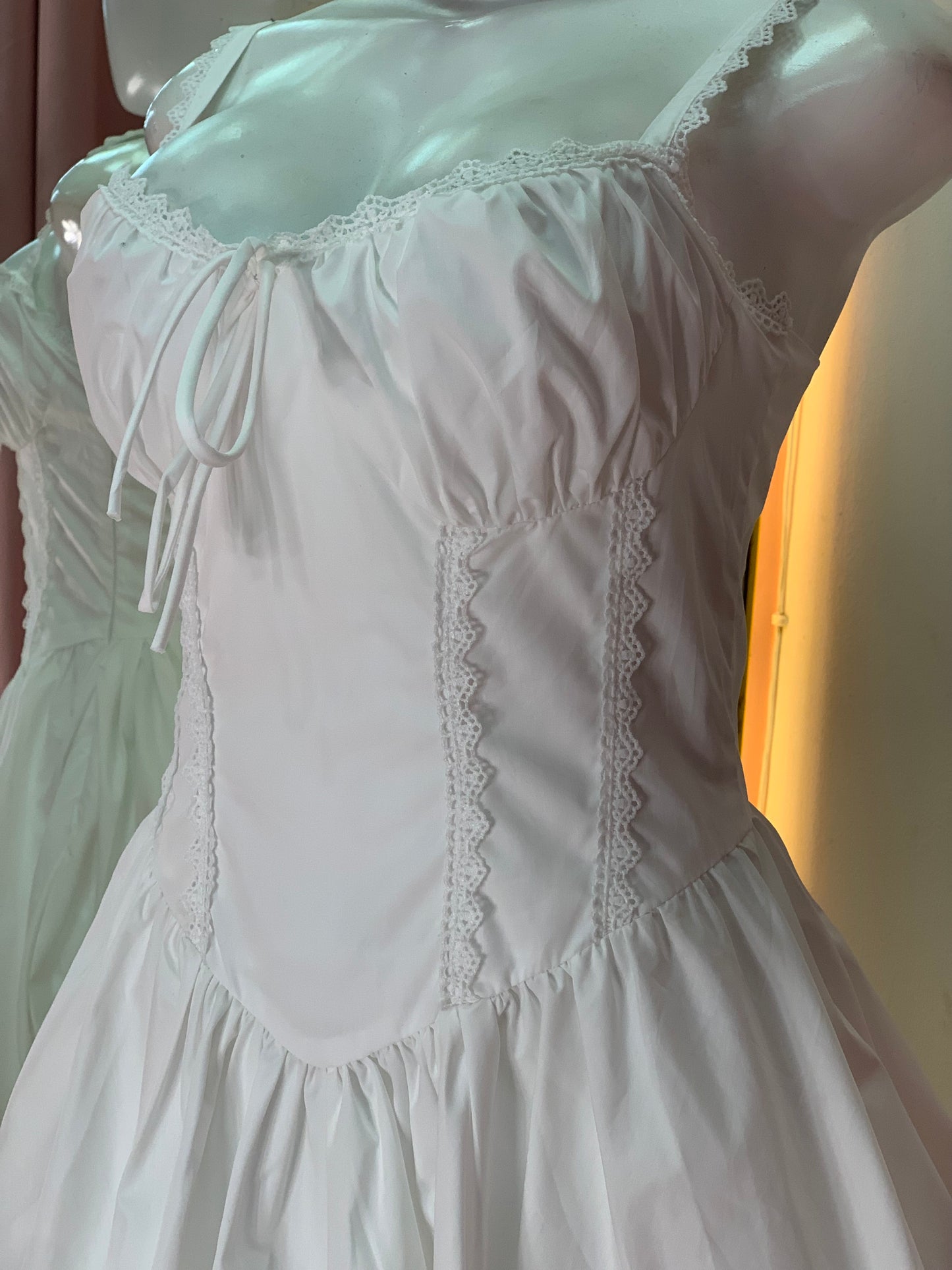 VESTIDO MINI CELESTE CORSET WHITE