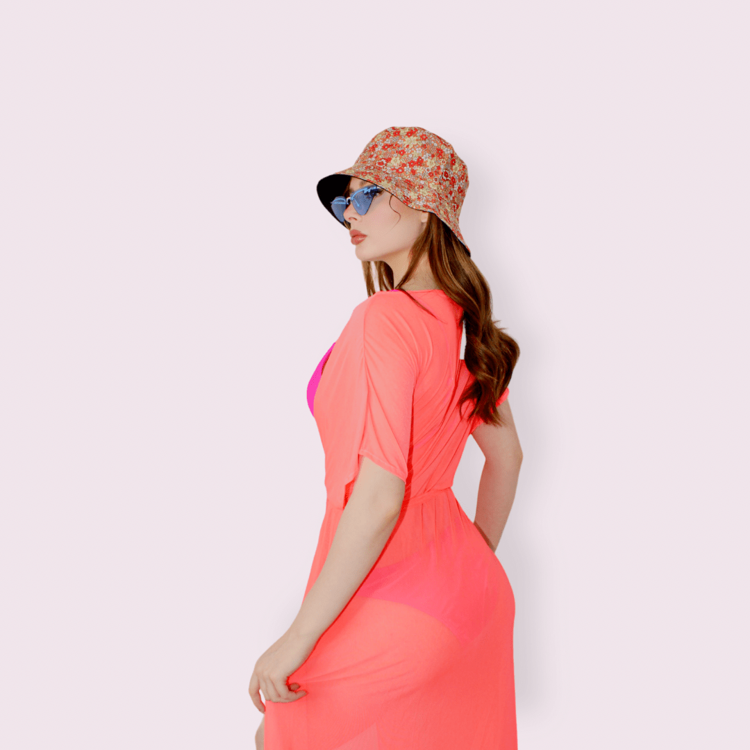 BATA LARGA CON CINTO CORAL