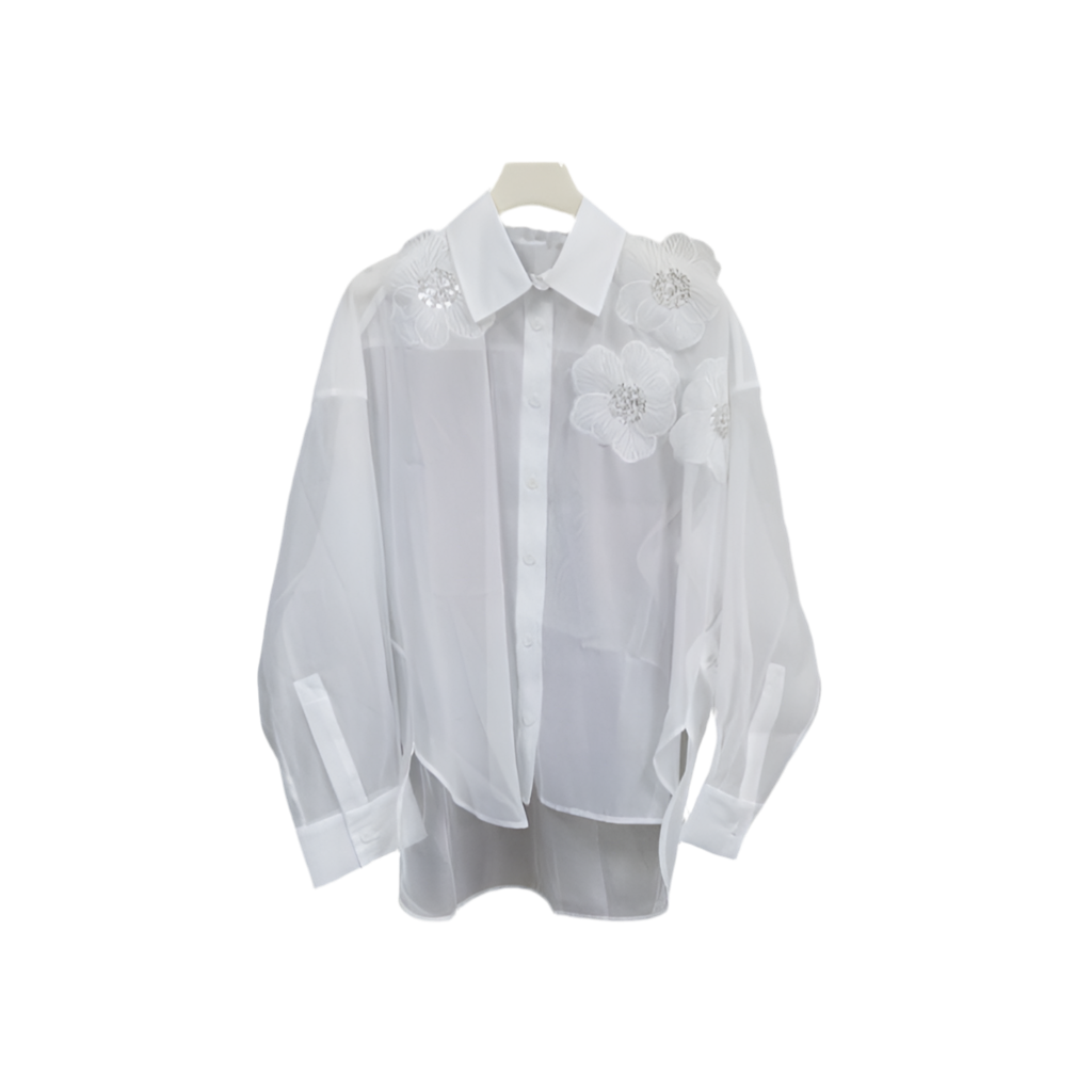 CAMISA FLOR BLANCA