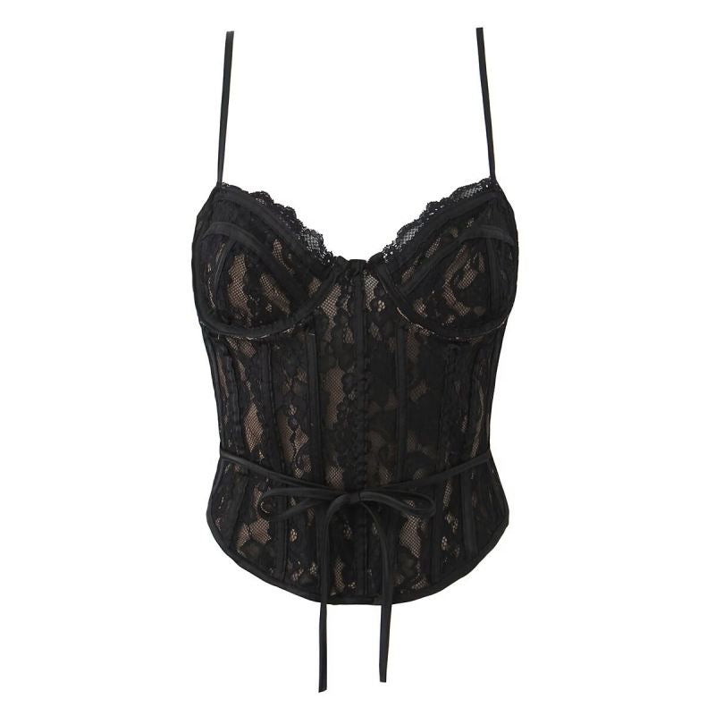 TOP BUSTIER NEGRO VANESSA