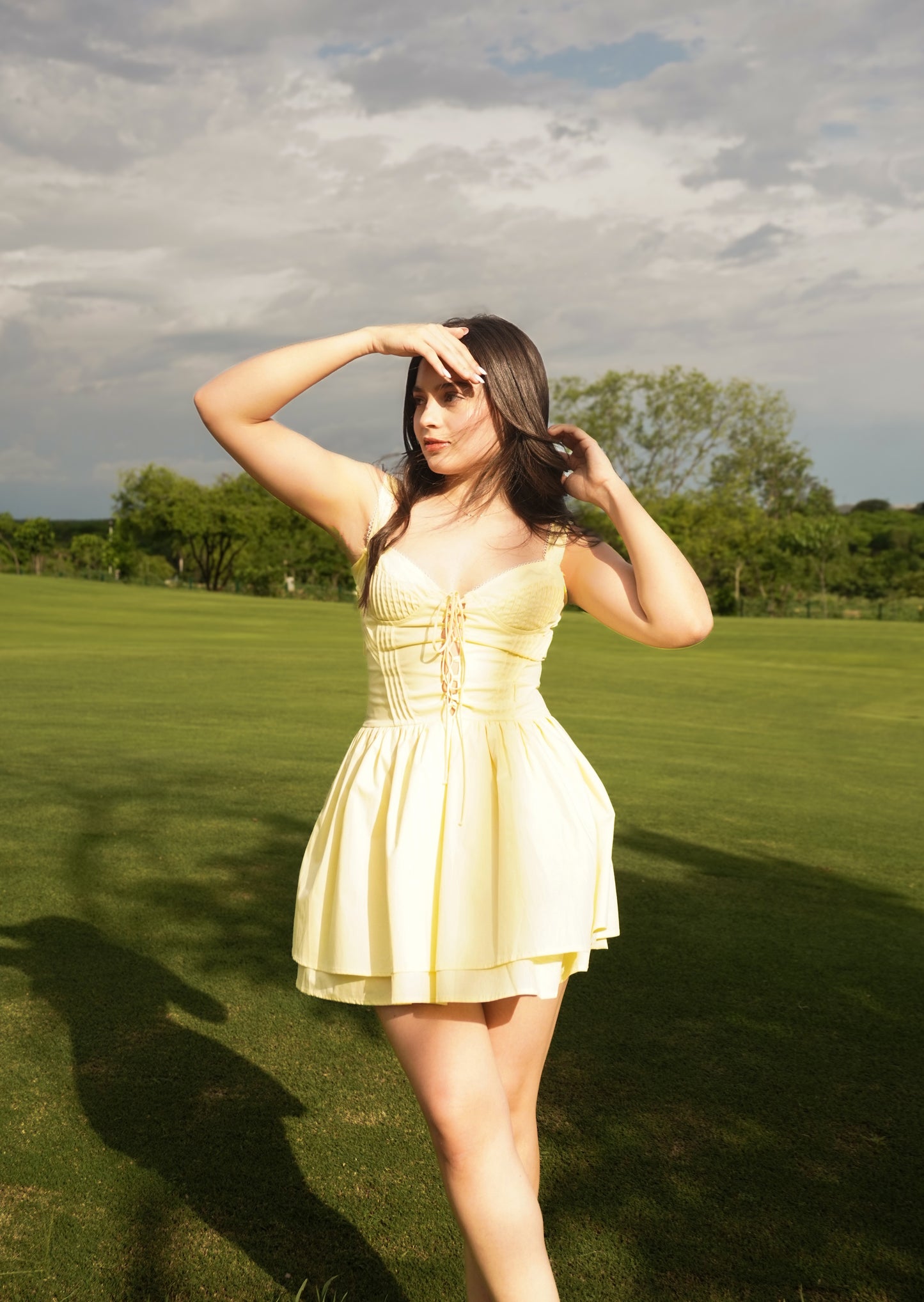 VESTIDO EMILY CORSET AMARILLO