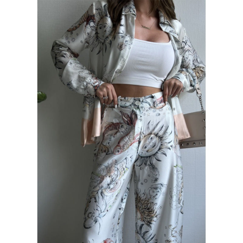 SET CAMISA+ PANTALÓN ESTAMPADO SOLES