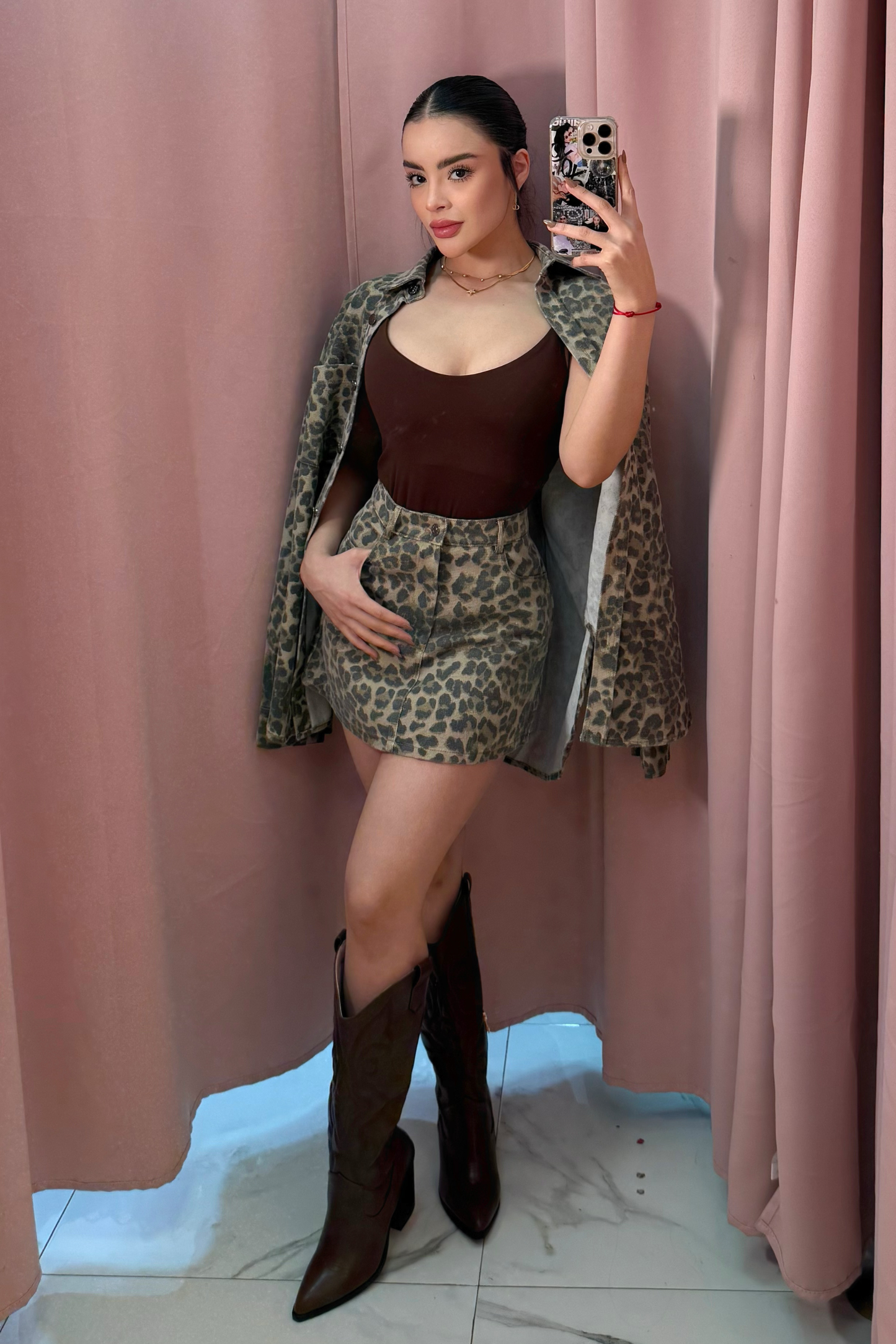 SET SIENNA ANIMAL PRINT