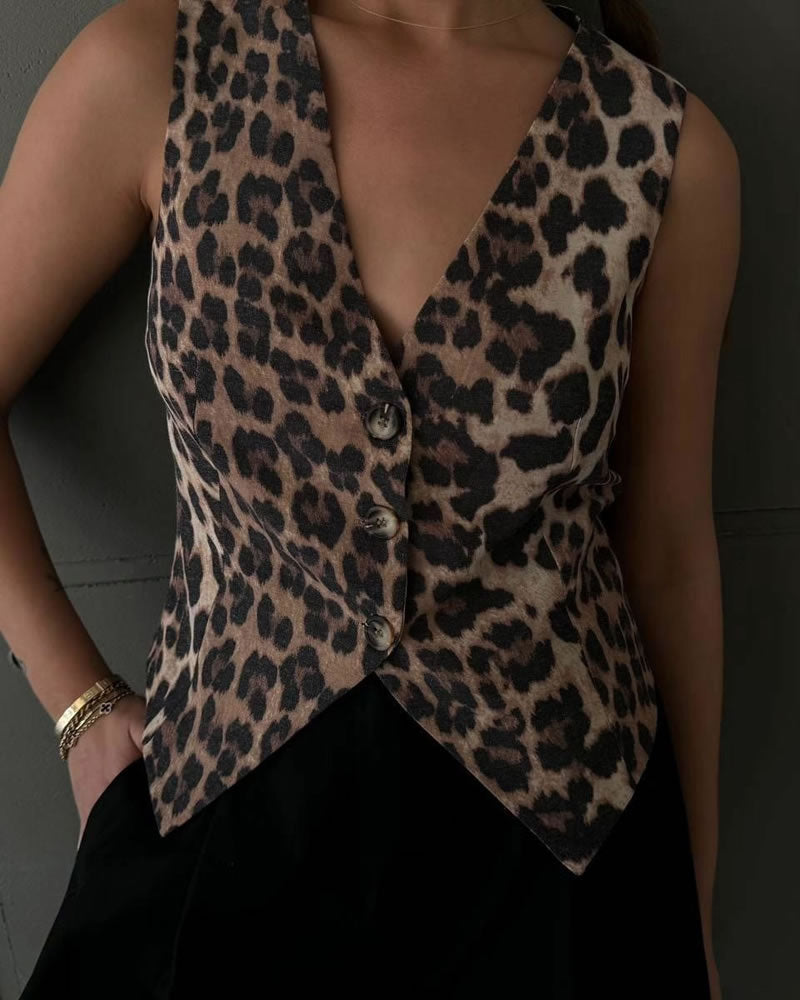 CHALECO ANIMAL PRINT
