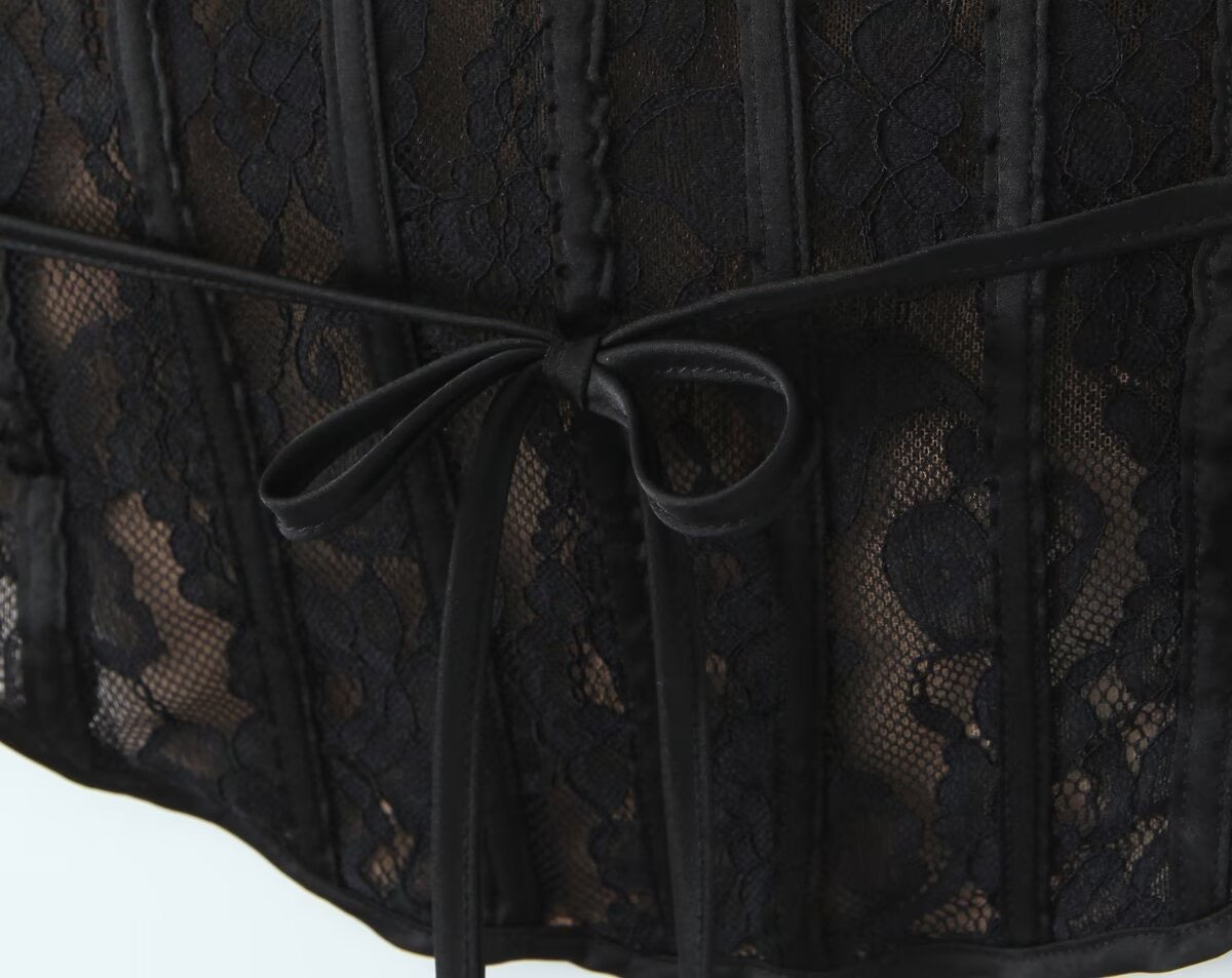 TOP BUSTIER NEGRO VANESSA