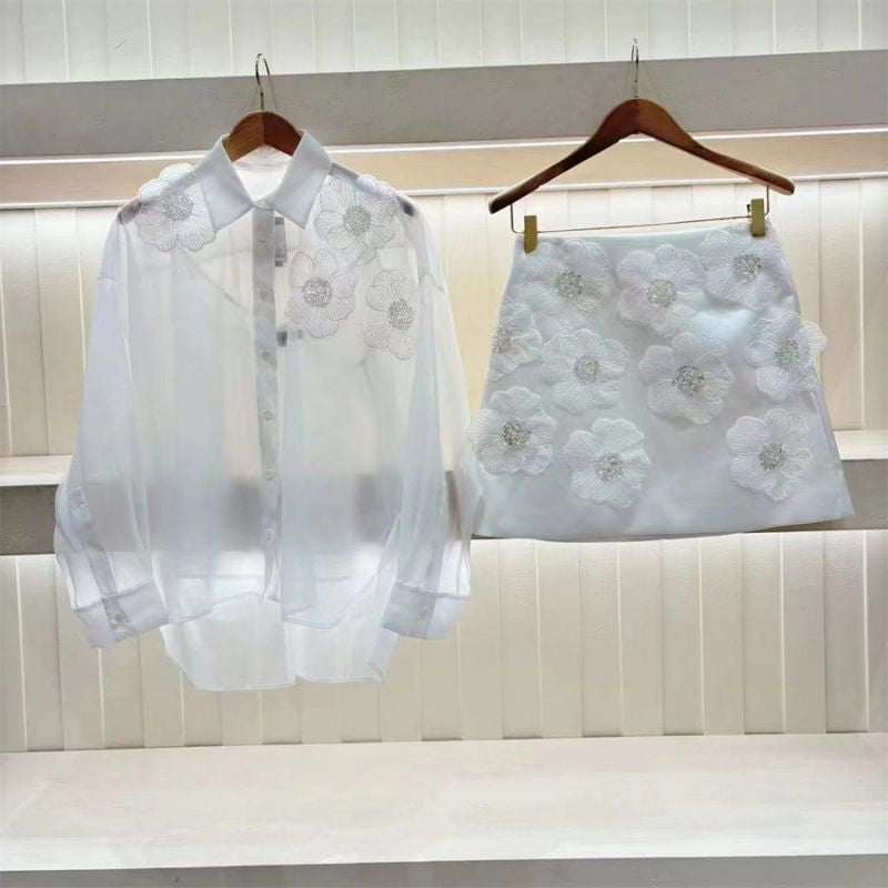 CAMISA FLOR BLANCA