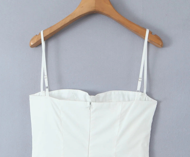 SCARLETT DRESS MIDI BLANCO