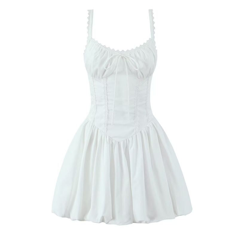 VESTIDO MINI CELESTE CORSET WHITE