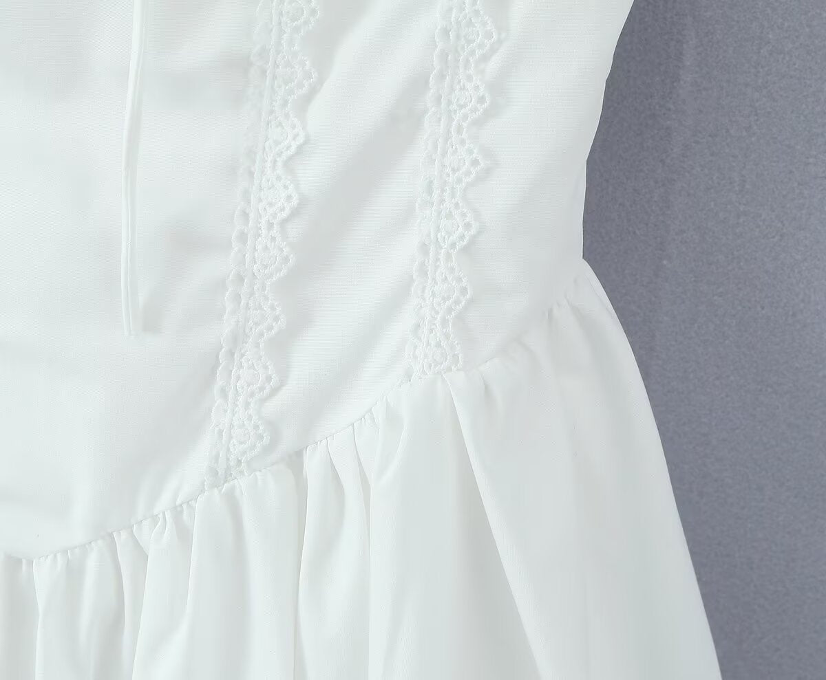 VESTIDO MINI CELESTE CORSET WHITE