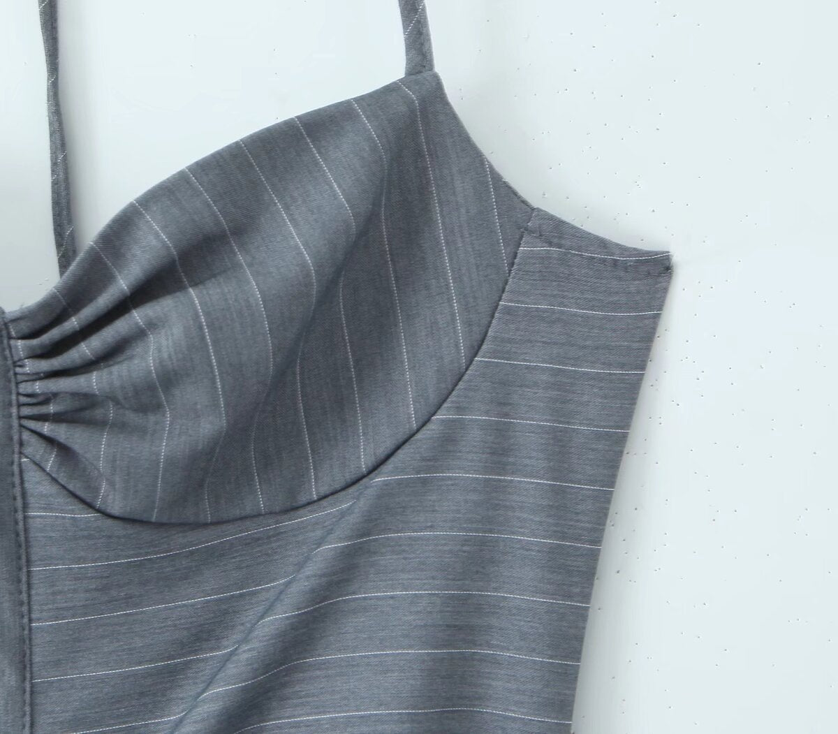 VESTIDO MINI CLARA GRIS