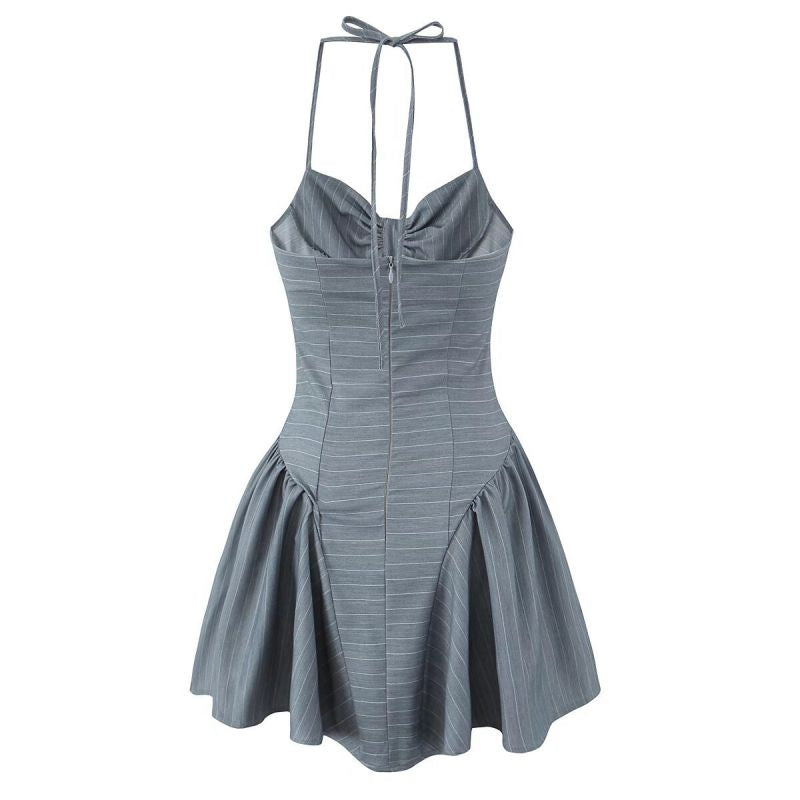 VESTIDO MINI CLARA GRIS