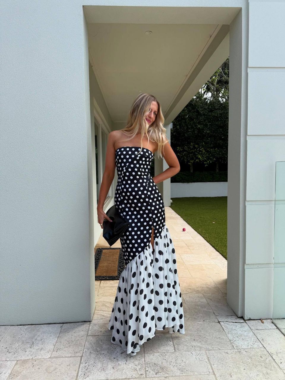 VESTIDO LUNA MAXI POLKA DOT