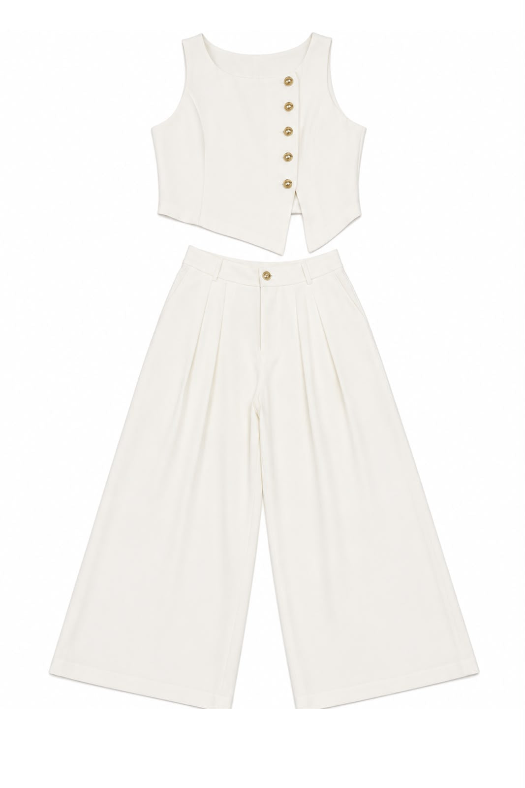 SET CLARISSE BLANCO BLUSA + PANTALÓN