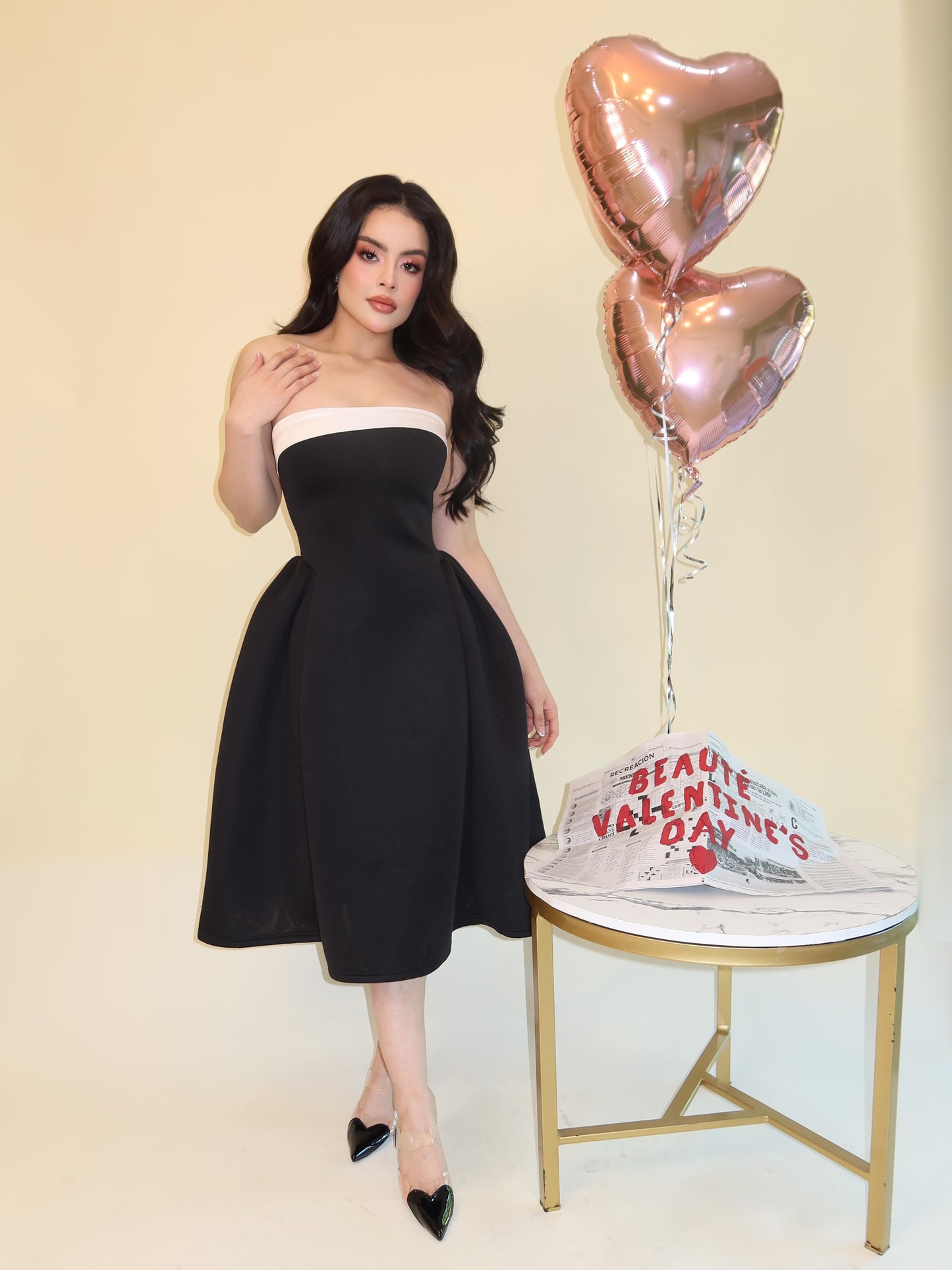FRANCE DRESS NEGRO/BLANCO
