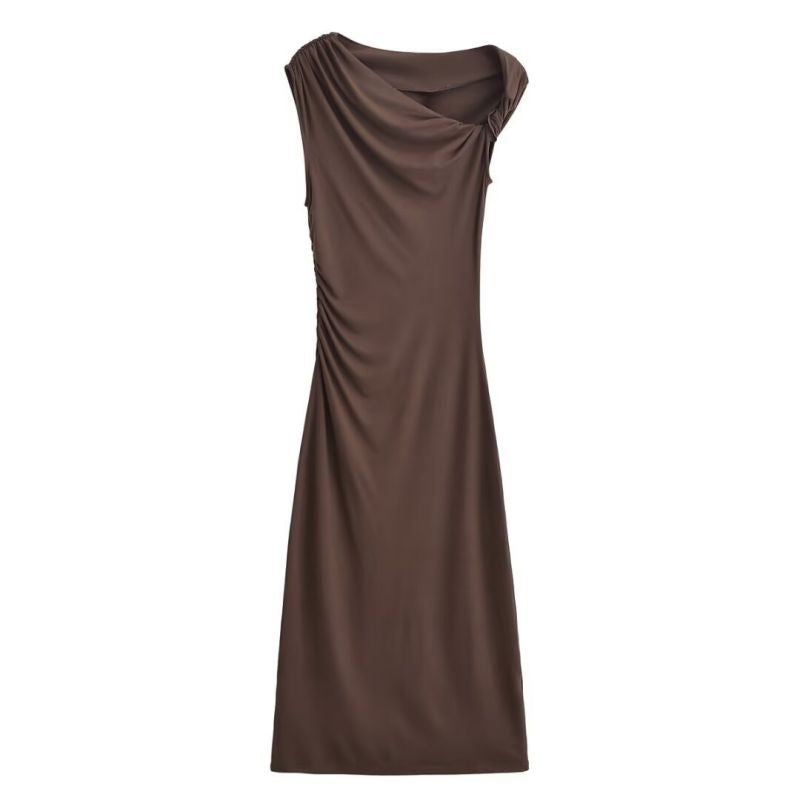 VESTIDO CAFÉ MIDI KYLIE
