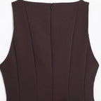 VESTIDO MINI KARLA CAFE