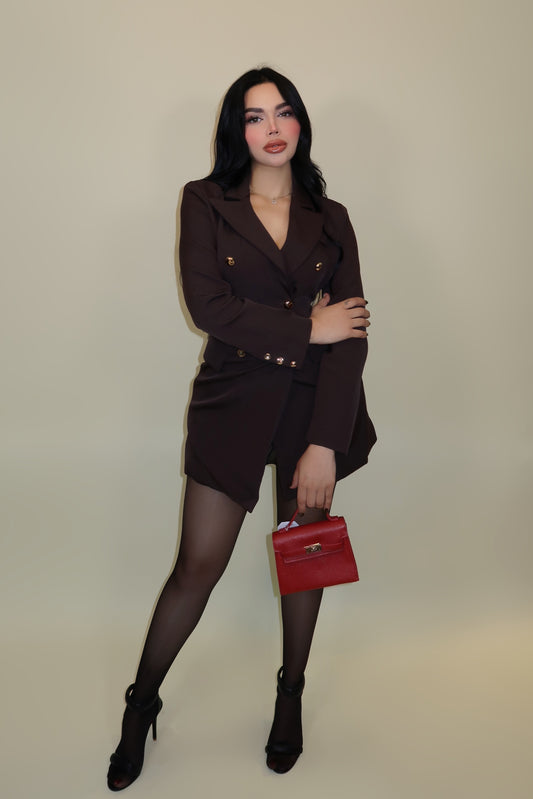 VESTIDO BLAZER PARÍS CAFE