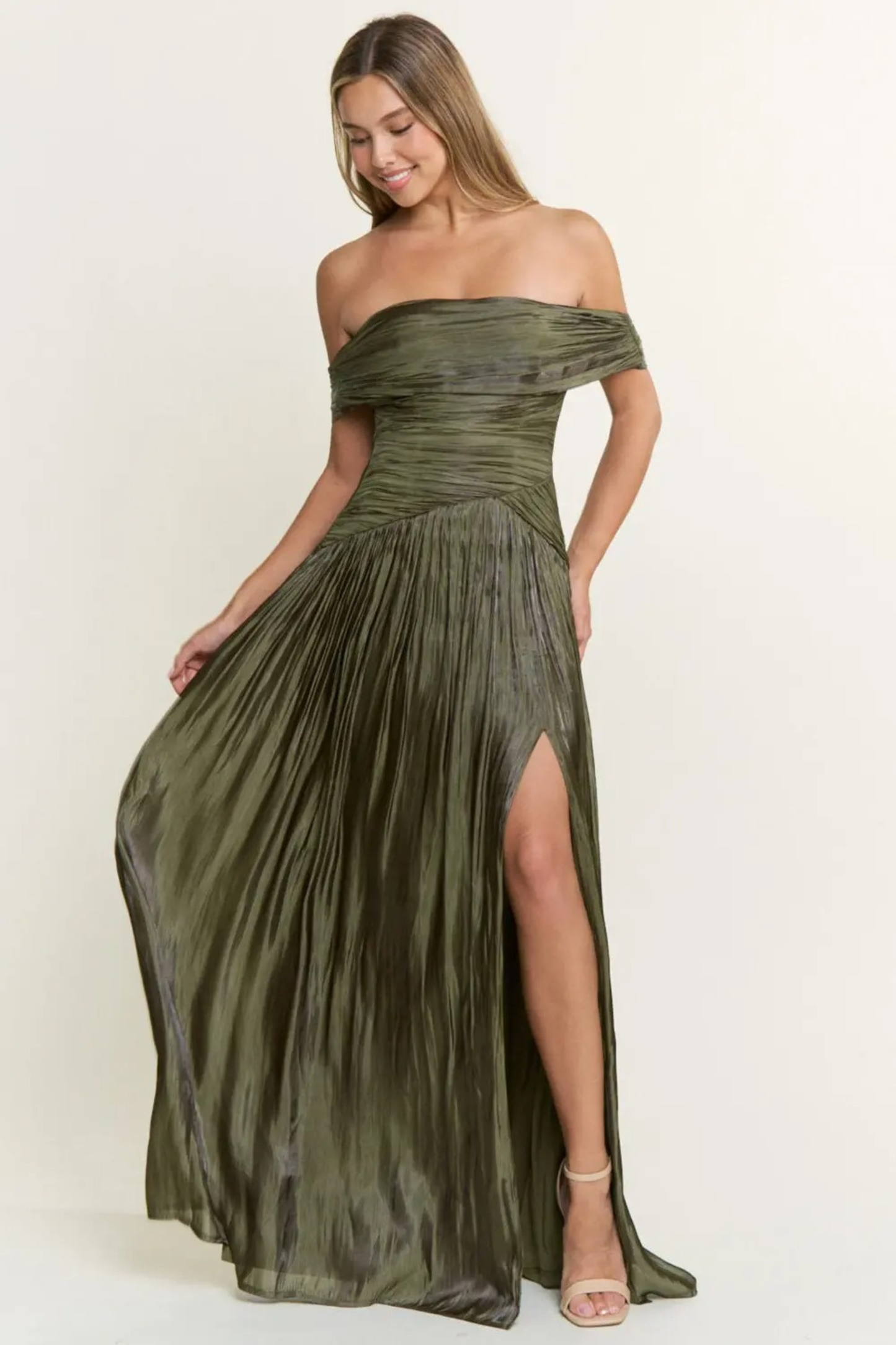 VESTIDO AMUSE OLIVE MAXI