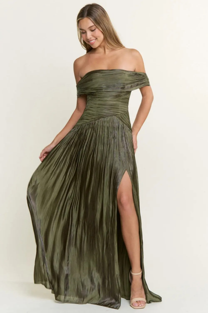 VESTIDO AMUSE OLIVE MAXI