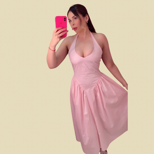 VESTIDO MIDI ELISA PINK