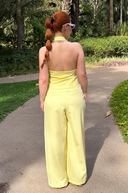 CONJUNTO IVY YELLOW CHALECO + PANTALÓN