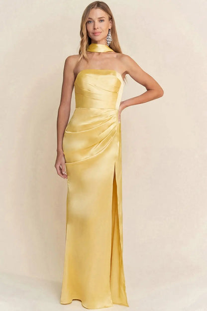 VESTIDO TALIAH YELLOW MAXI