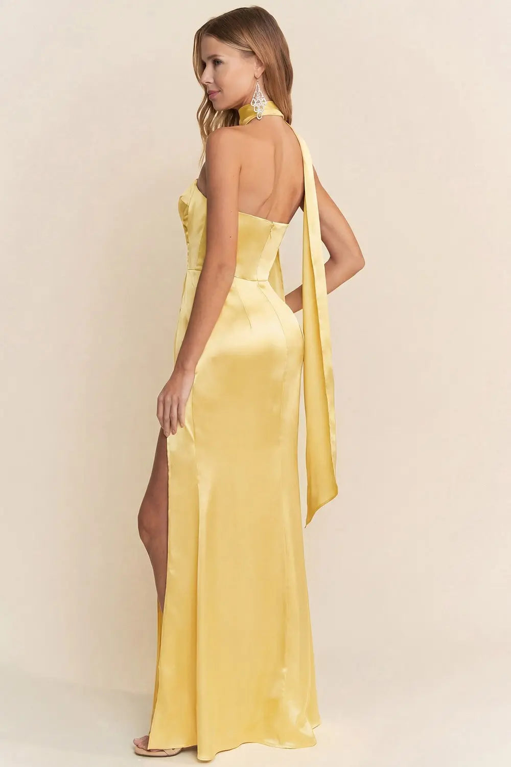 VESTIDO TALIAH YELLOW MAXI