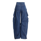 PANTALÓN CARGO MEZCLILLA OBSCURA