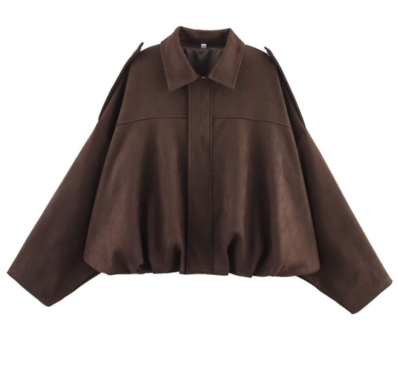 CHAMARRA BOMBER ALIRA CAFE
