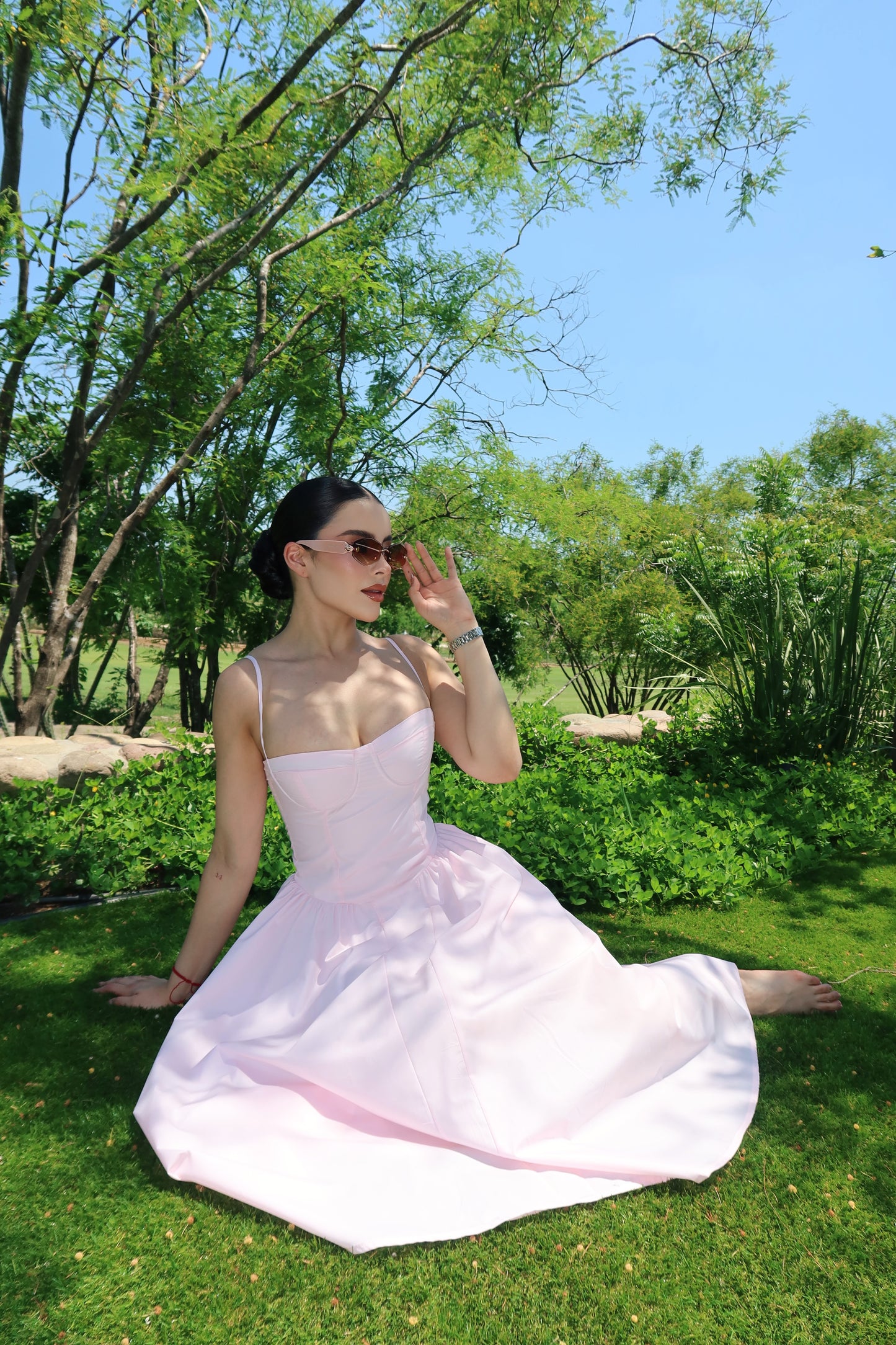 VESTIDO SCARLETT MIDI BABY PINK