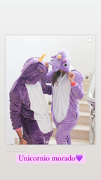 PIJAMA UNICORNIO LILA ADULTO