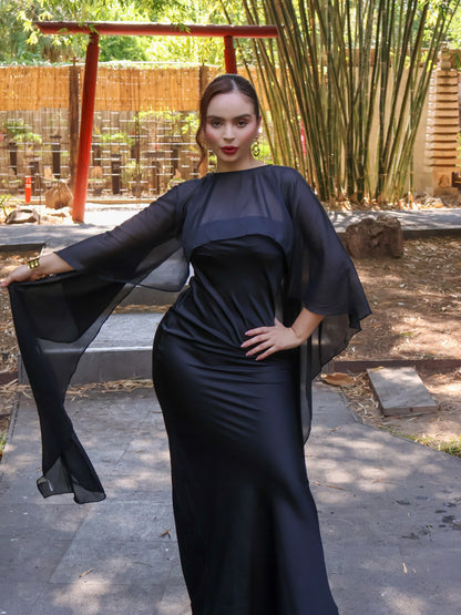 VESTIDO MAXI LORREINE BLACK