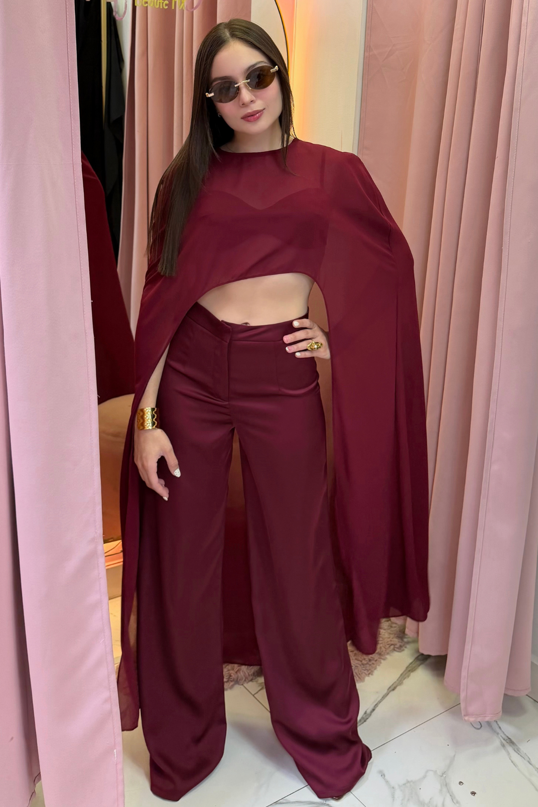 SET LIVIER BURGUNDY