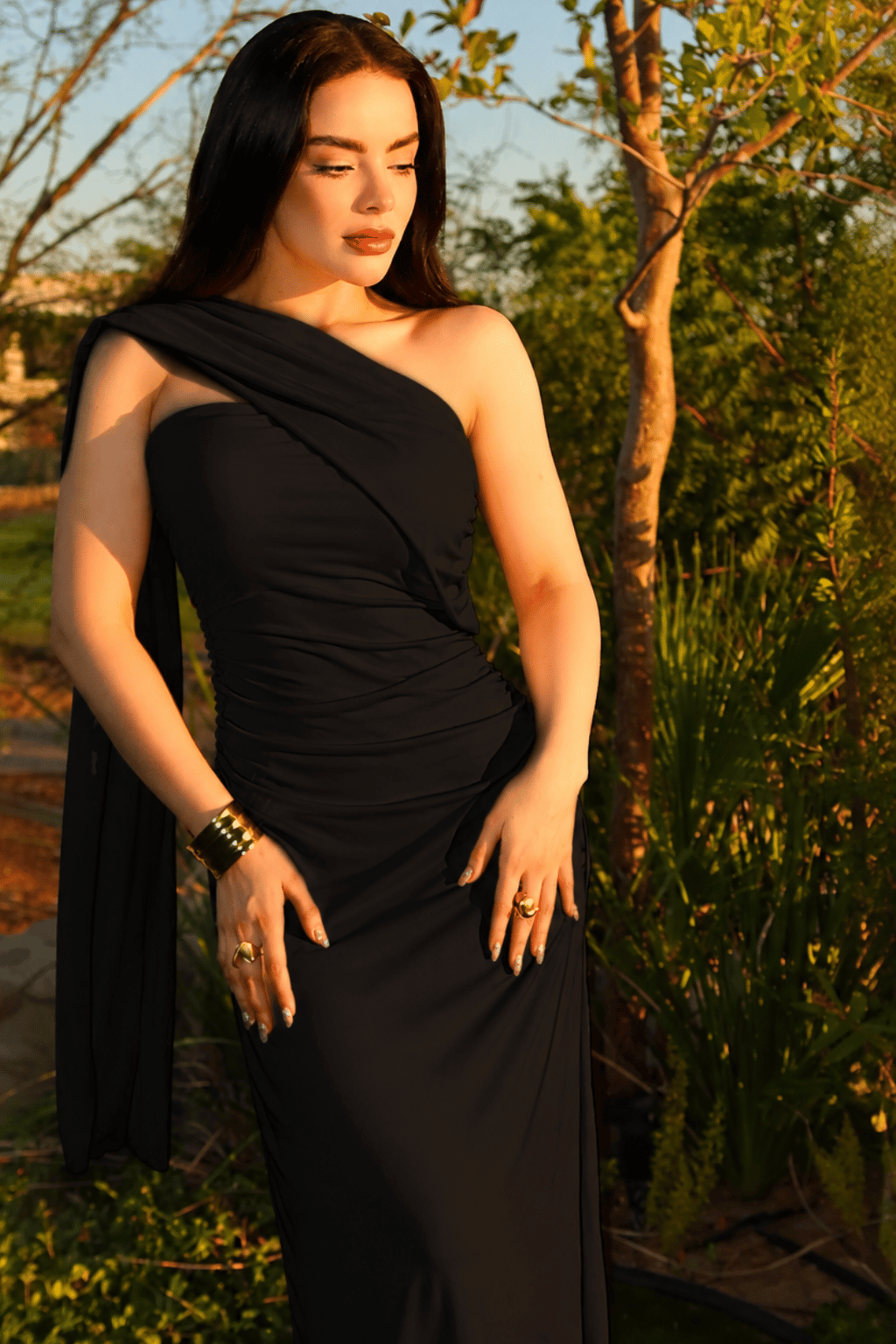 VESTIDO MAXI LUA NEGRO