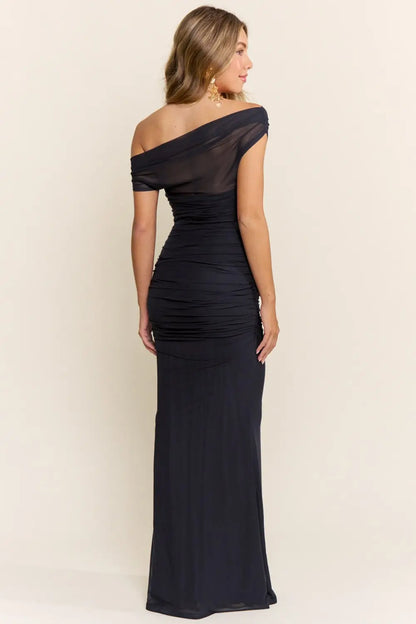 VESTIDO MAXI MARLENE AZUL MARINO