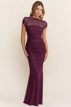 VESTIDO MAXI MARLENE PLUM