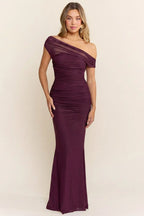 VESTIDO MAXI MARLENE PLUM