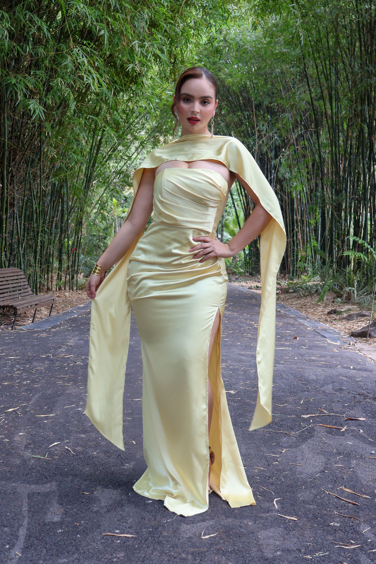 VESTIDO TALIAH YELLOW MAXI