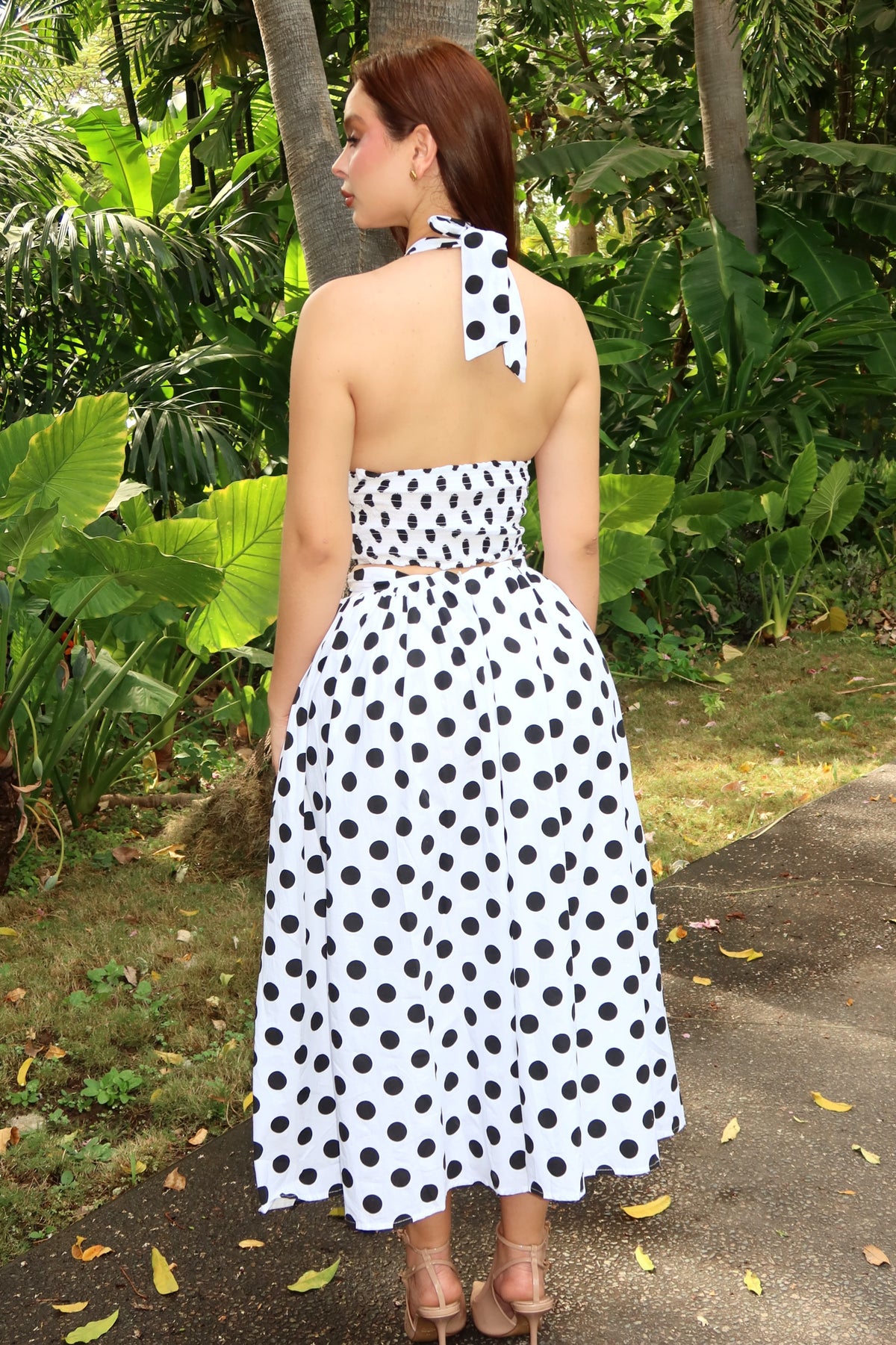 SET ELODIE POLKA BLUSA + FALDA