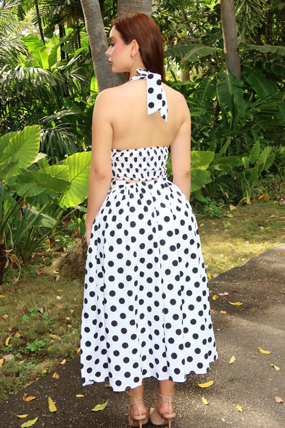 SET ELODIE POLKA BLUSA + FALDA
