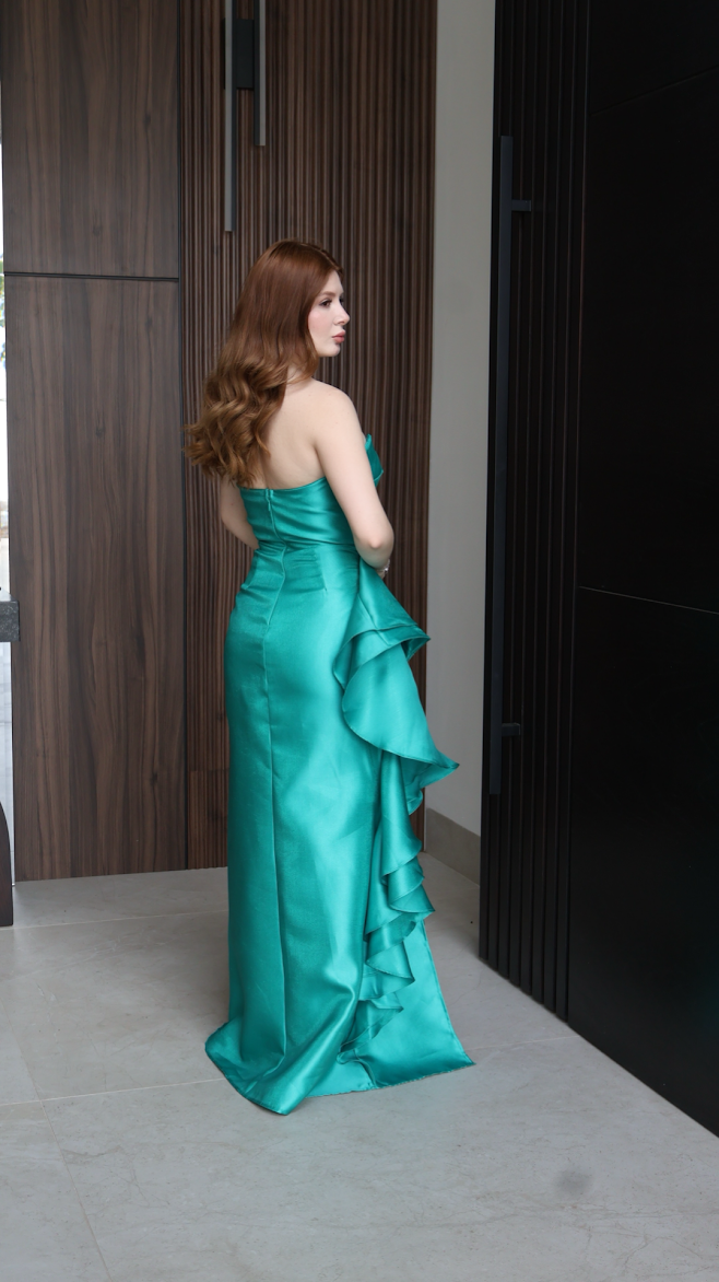 VESTIDO MAXI JOLIE TEAL
