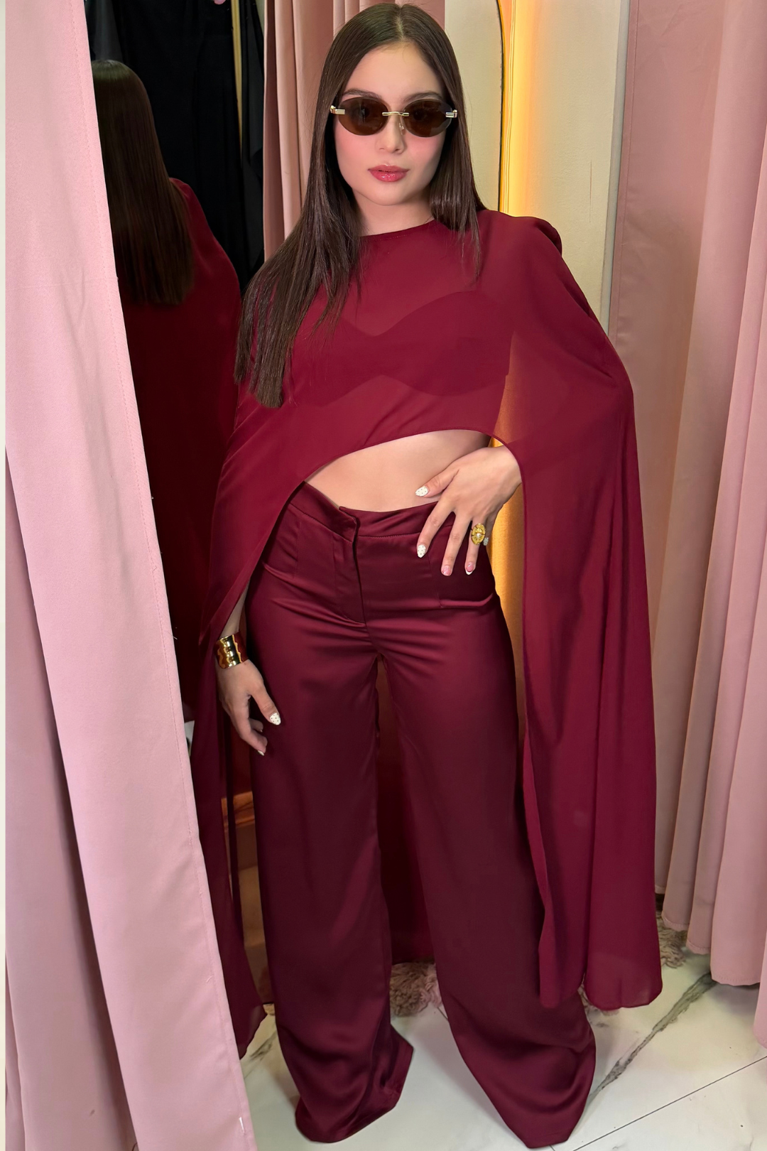 SET LIVIER BURGUNDY