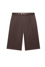 SHORT CAFÉ CHOCOLATE CON CINTO