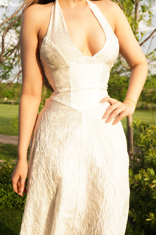 VESTIDO ROSALIND CORSET WHITE